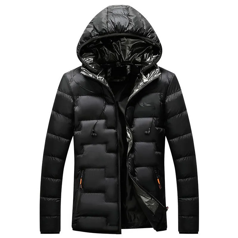 Men's Winter Solid Colored Parka