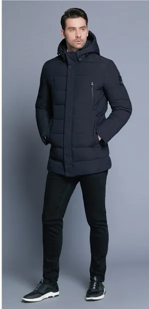 Men's Winter Warm Bio-Down Coat With Detachable Hat