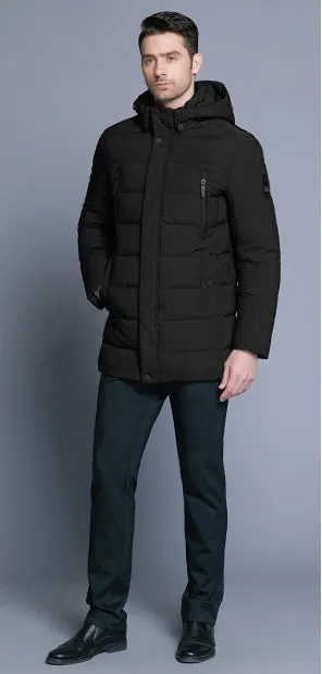 Men's Winter Warm Bio-Down Coat With Detachable Hat