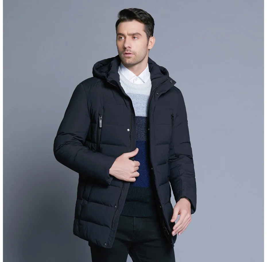 Men's Winter Warm Bio-Down Coat With Detachable Hat