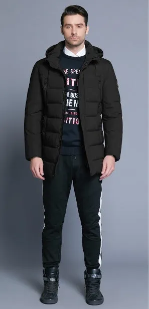 Men's Winter Warm Bio-Down Coat With Detachable Hat