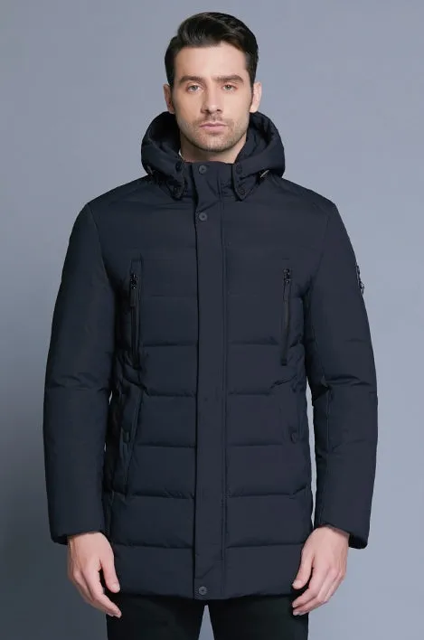 Men's Winter Warm Bio-Down Coat With Detachable Hat