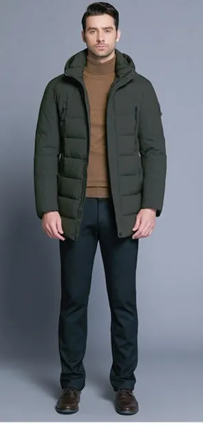 Men's Winter Warm Bio-Down Coat With Detachable Hat