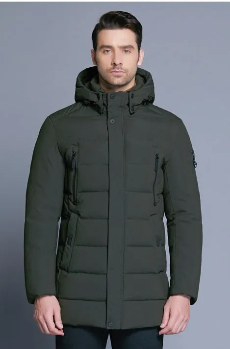 Men's Winter Warm Bio-Down Coat With Detachable Hat