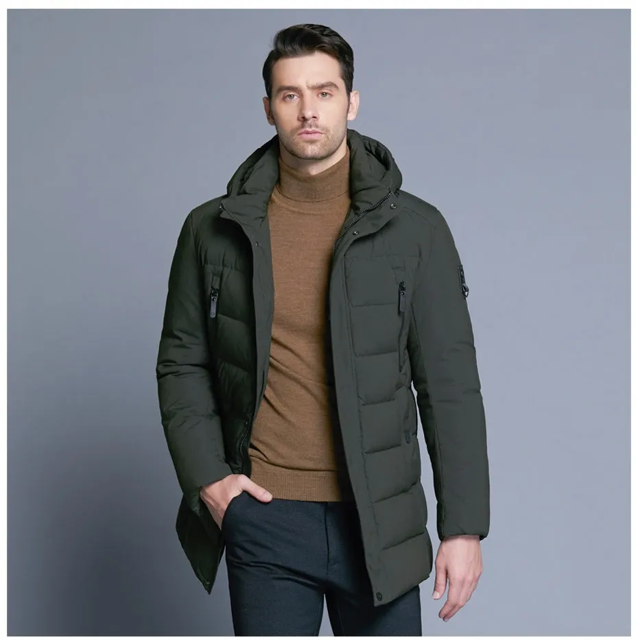 Men's Winter Warm Bio-Down Coat With Detachable Hat