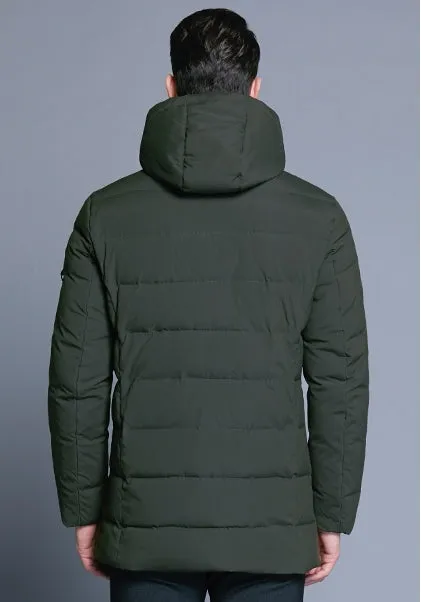Men's Winter Warm Bio-Down Coat With Detachable Hat