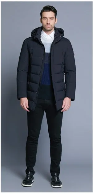 Men's Winter Warm Bio-Down Coat With Detachable Hat