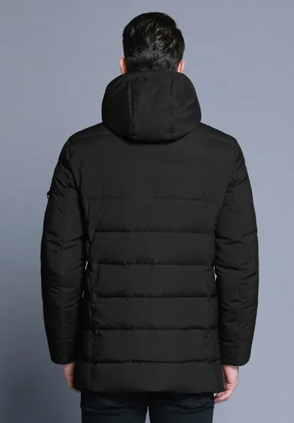 Men's Winter Warm Bio-Down Coat With Detachable Hat