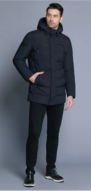 Men's Winter Warm Bio-Down Coat With Detachable Hat