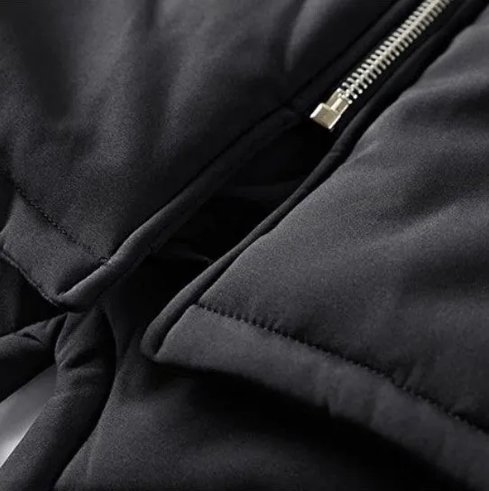Men's Winter Warm Cotton Hooded Parka | Men's Outwear