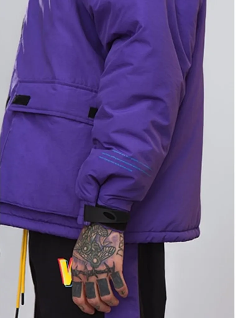 Men's Winter Warm Cotton-Padded Windproof Thick Parka
