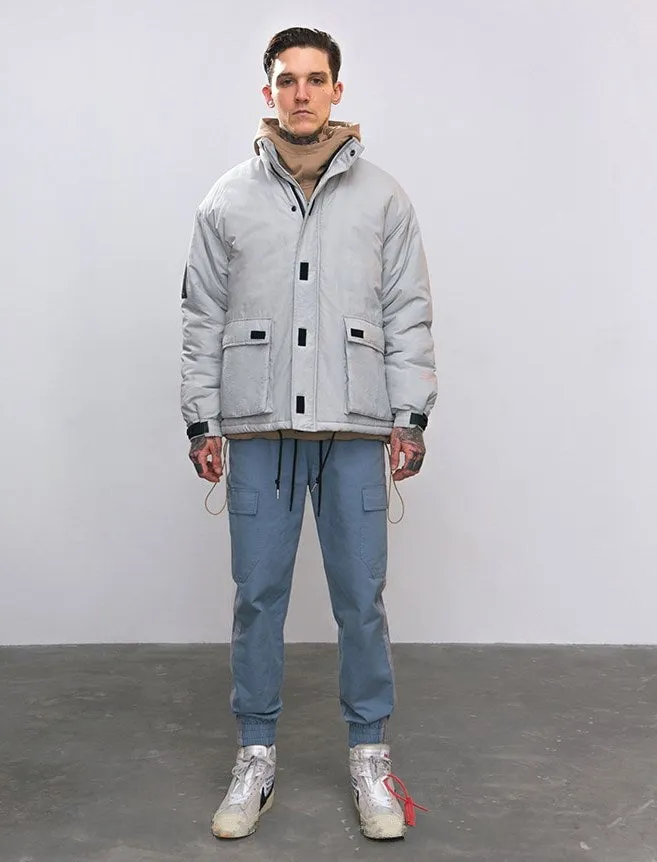 Men's Winter Warm Cotton-Padded Windproof Thick Parka