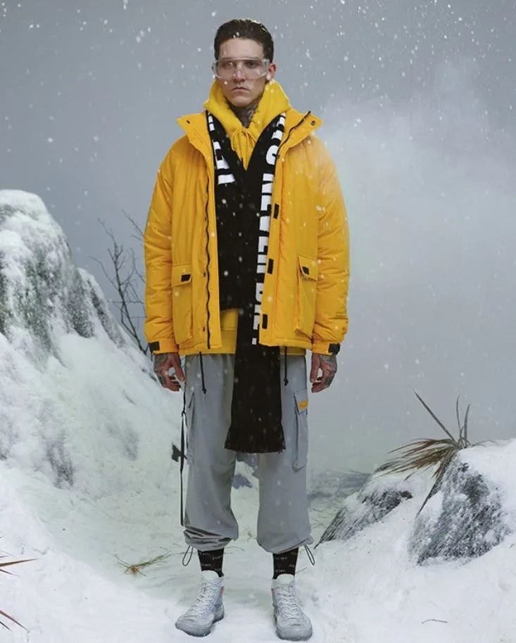 Men's Winter Warm Cotton-Padded Windproof Thick Parka