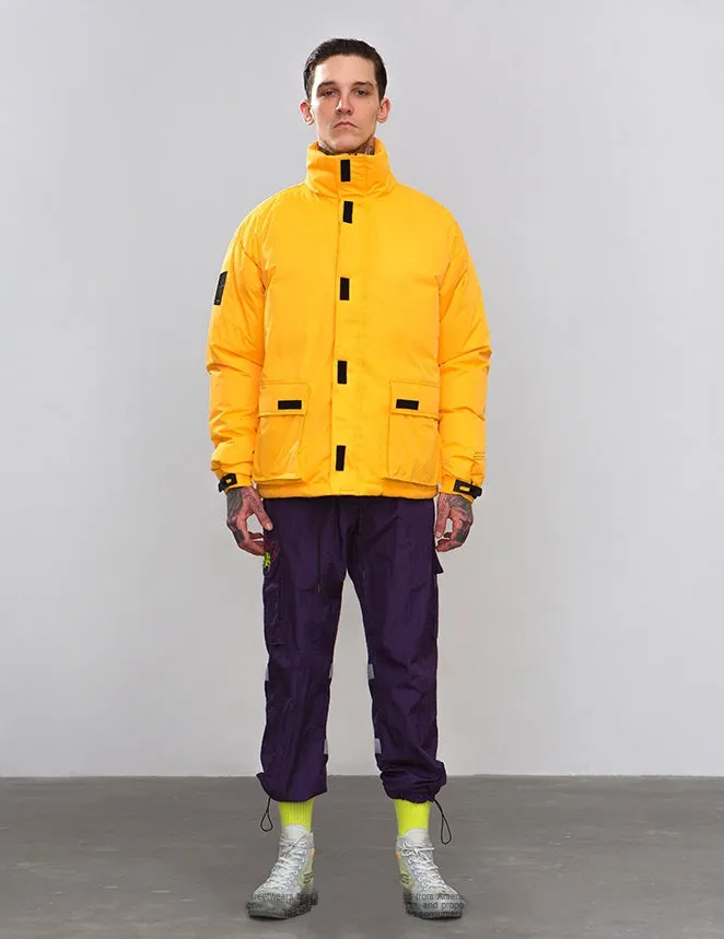 Men's Winter Warm Cotton-Padded Windproof Thick Parka