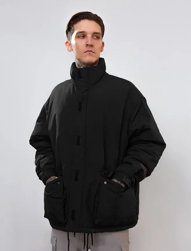 Men's Winter Warm Cotton-Padded Windproof Thick Parka
