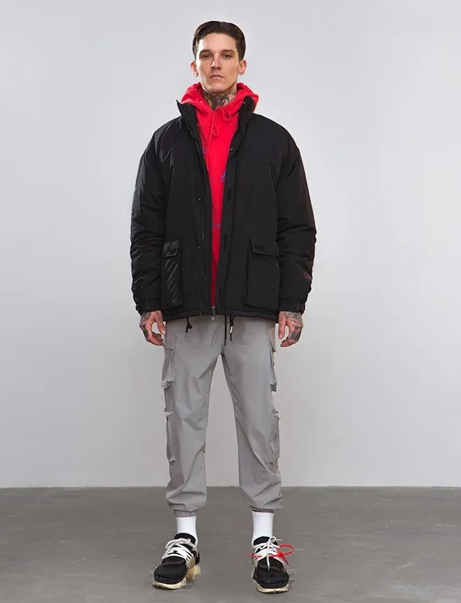 Men's Winter Warm Cotton-Padded Windproof Thick Parka
