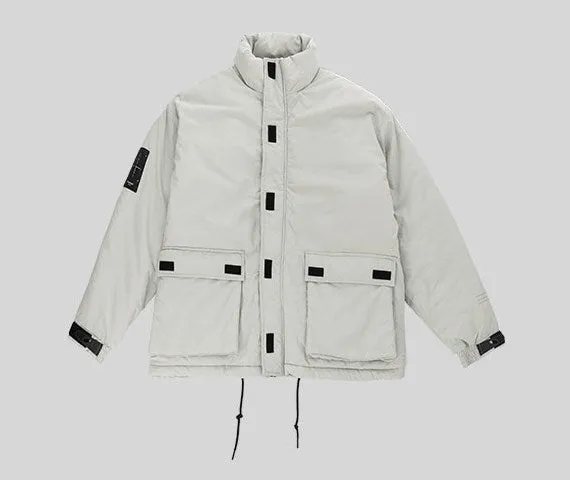Men's Winter Warm Cotton-Padded Windproof Thick Parka