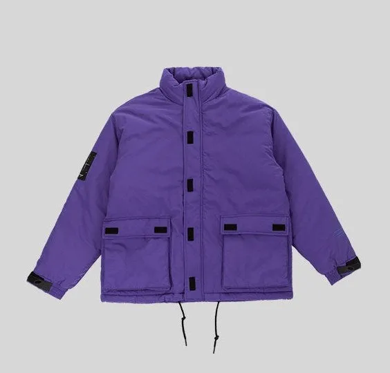 Men's Winter Warm Cotton-Padded Windproof Thick Parka