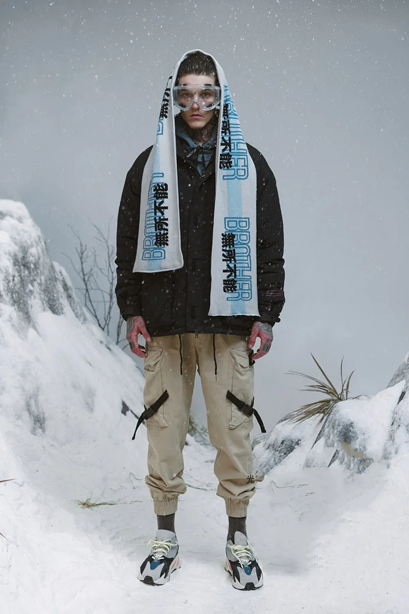 Men's Winter Warm Cotton-Padded Windproof Thick Parka