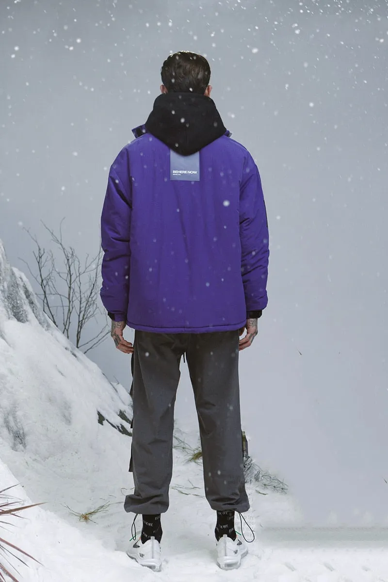 Men's Winter Warm Cotton-Padded Windproof Thick Parka
