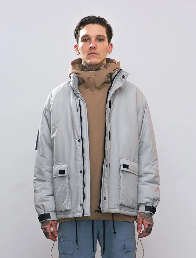 Men's Winter Warm Cotton-Padded Windproof Thick Parka