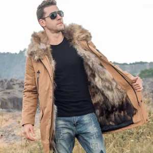 Men's Winter Warm Fur Parka