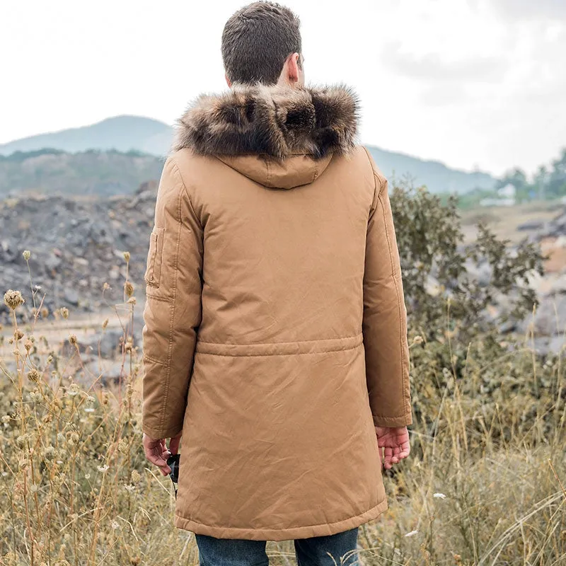 Men's Winter Warm Fur Parka