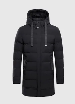 Men's Winter Warm Waterproof Hooded Long Parka