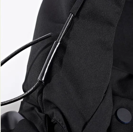 Men's Winter Windproof Thick Tactical Hooded Cotton Parka