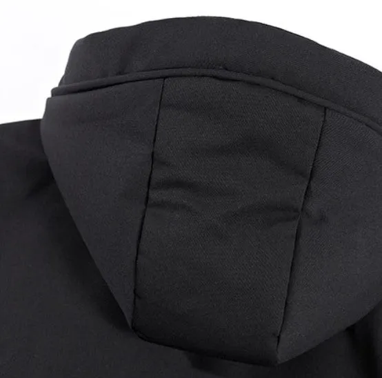 Men's Winter Windproof Thick Tactical Hooded Cotton Parka