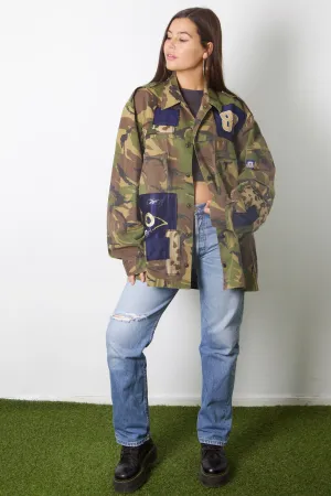 NFL Rams Jersey Reworked Camo Jacket