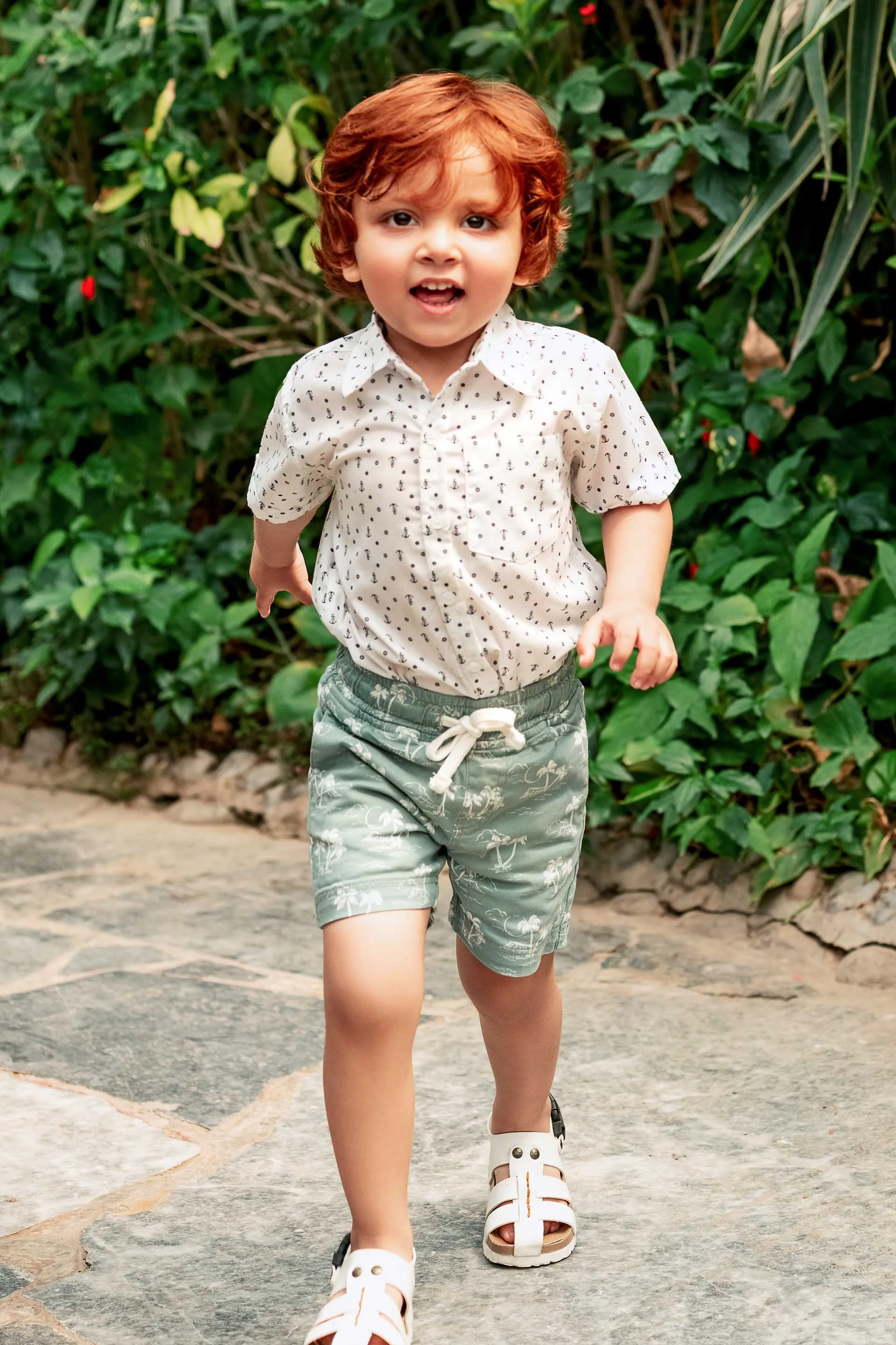 Printed Shorts Grey