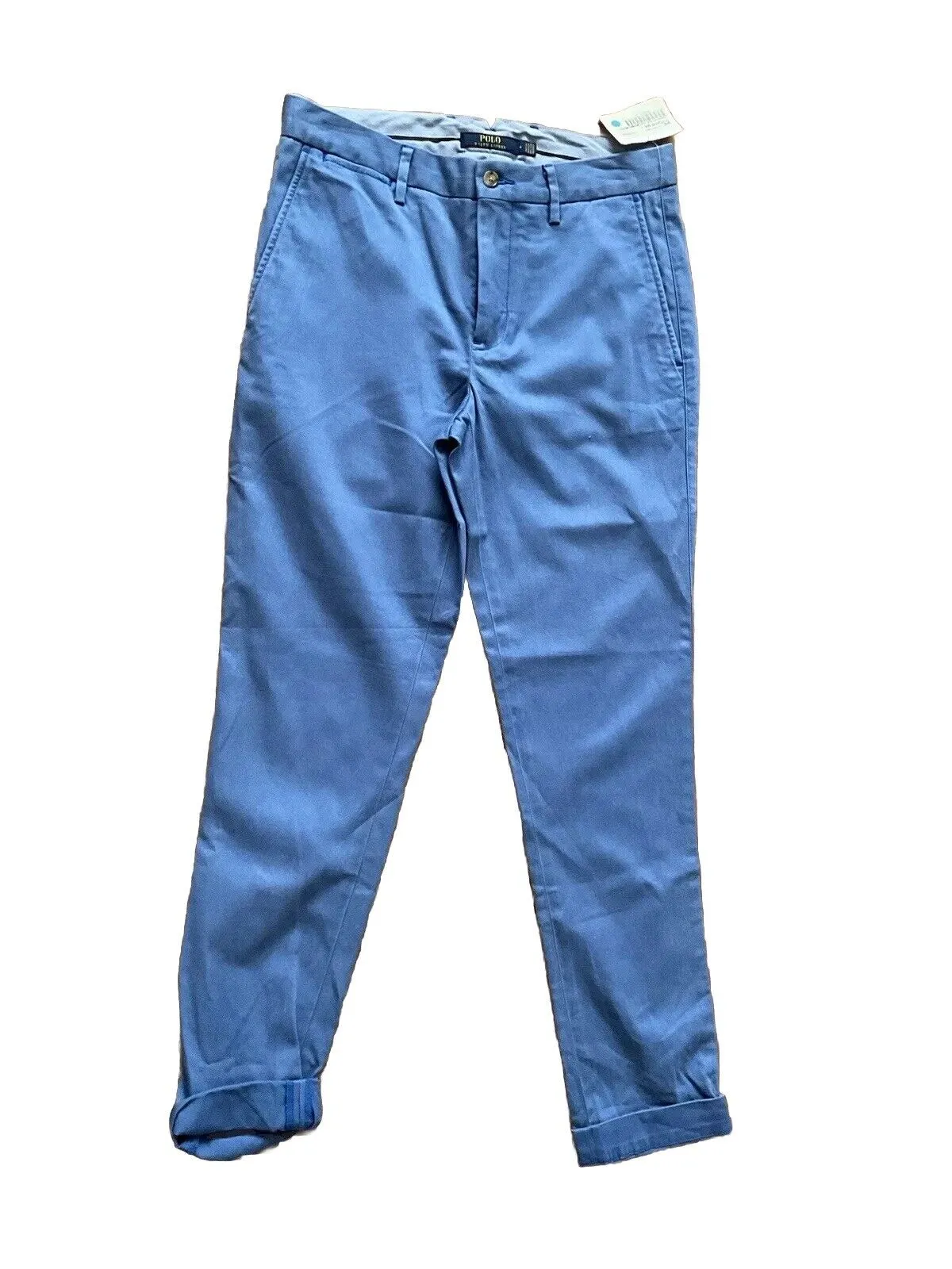 Ralph Lauren Polo Slim Fit Stretch Chino Blue Pants Trousers US 4 UK 8 S Small ladies