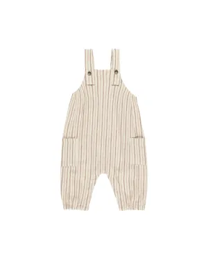 Saddle Pinstripe Baby Overall