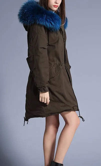 Solid Color Warm Winter Down Jacket For Women