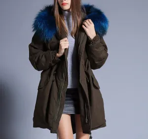 Solid Color Warm Winter Down Jacket For Women