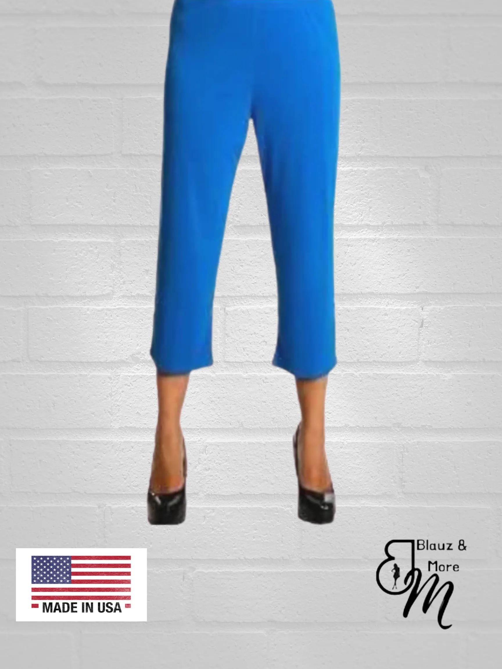 Straight Leg Capri Pant -P004