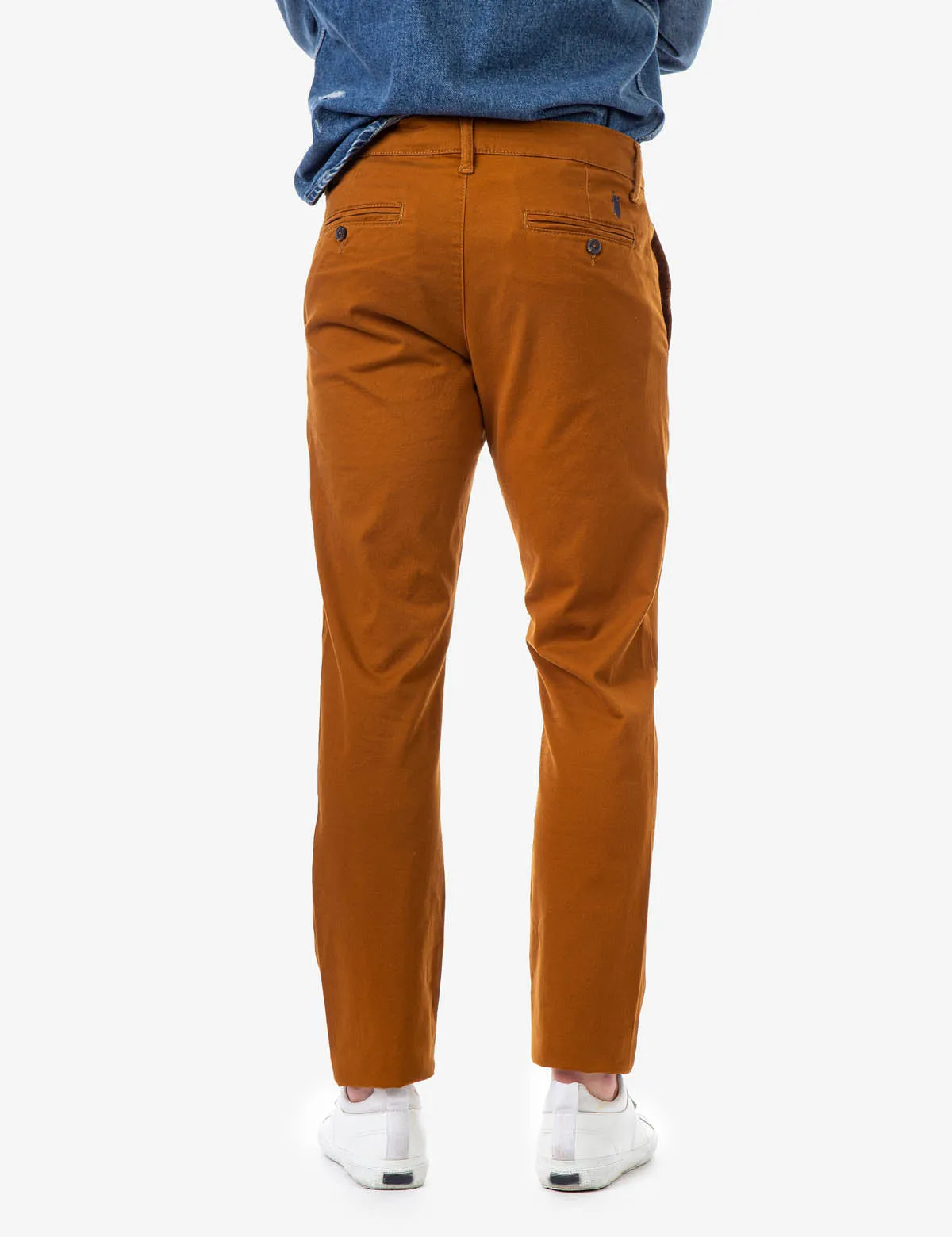 STRAIGHT TWILL CHINO PANTS