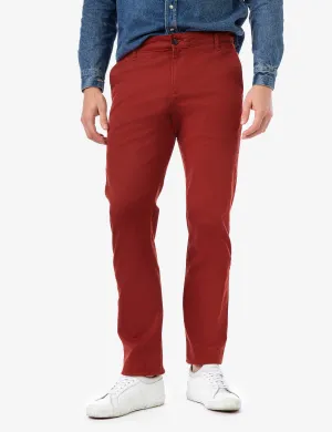 STRAIGHT TWILL CHINO PANTS