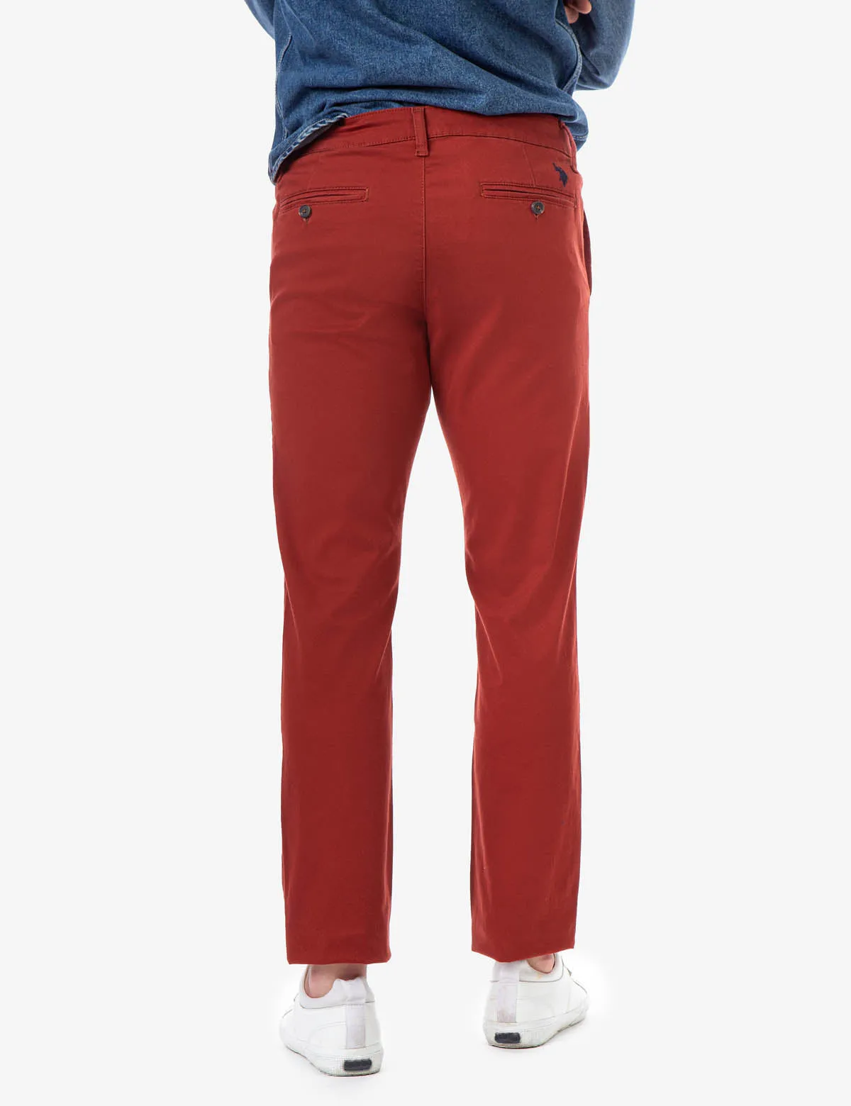 STRAIGHT TWILL CHINO PANTS