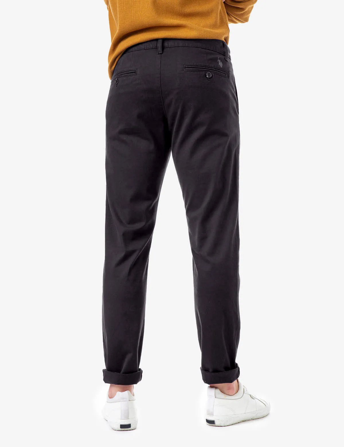 STRAIGHT TWILL CHINO PANTS