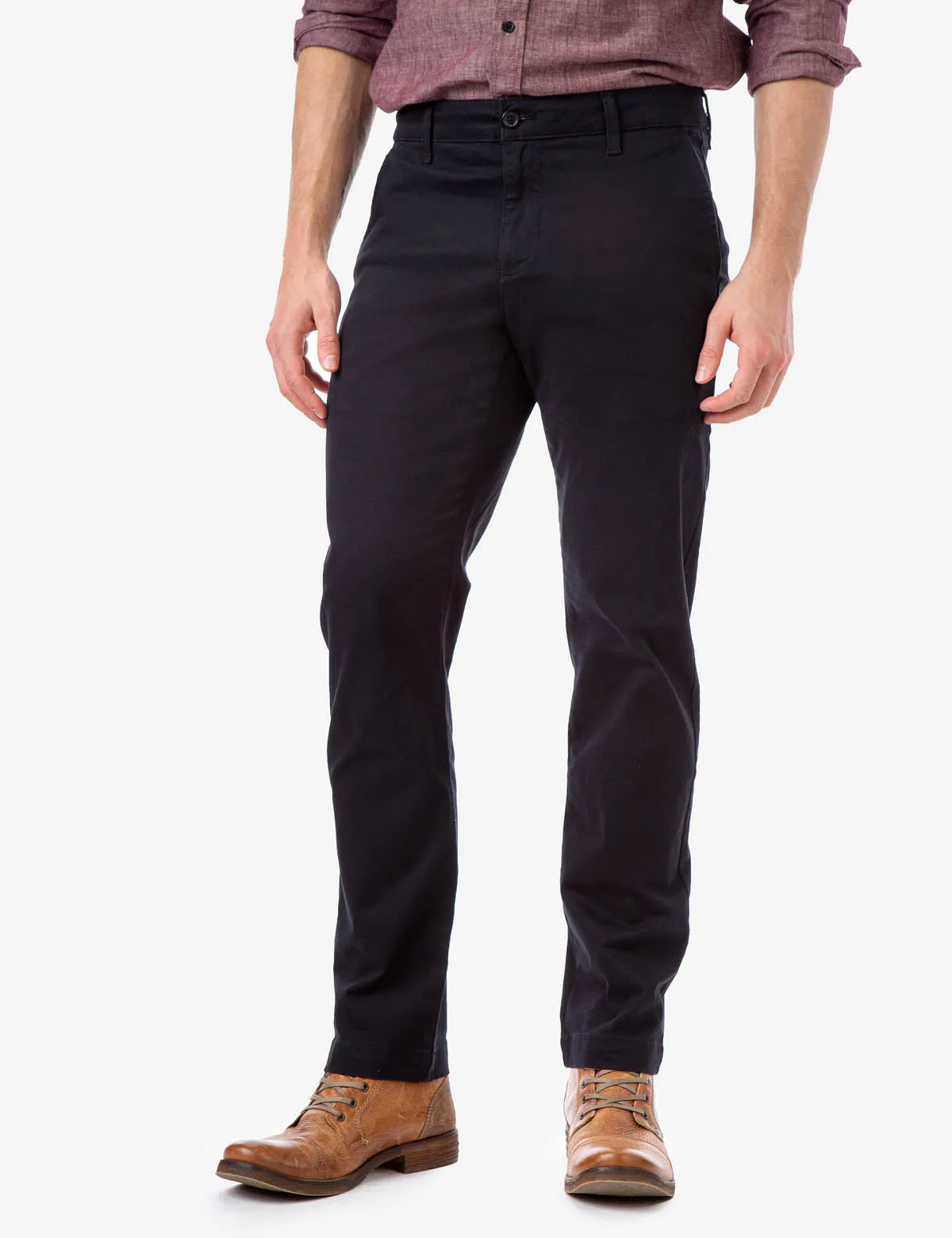 STRAIGHT TWILL CHINO PANTS