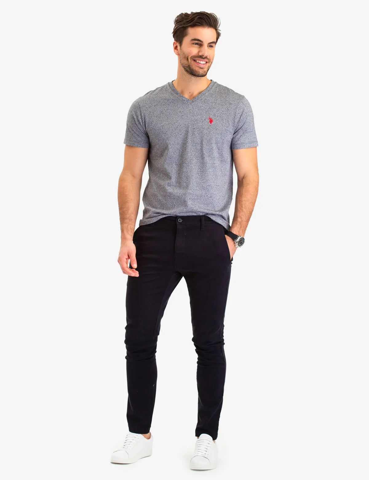 STRETCH SLIM CHINO PANTS