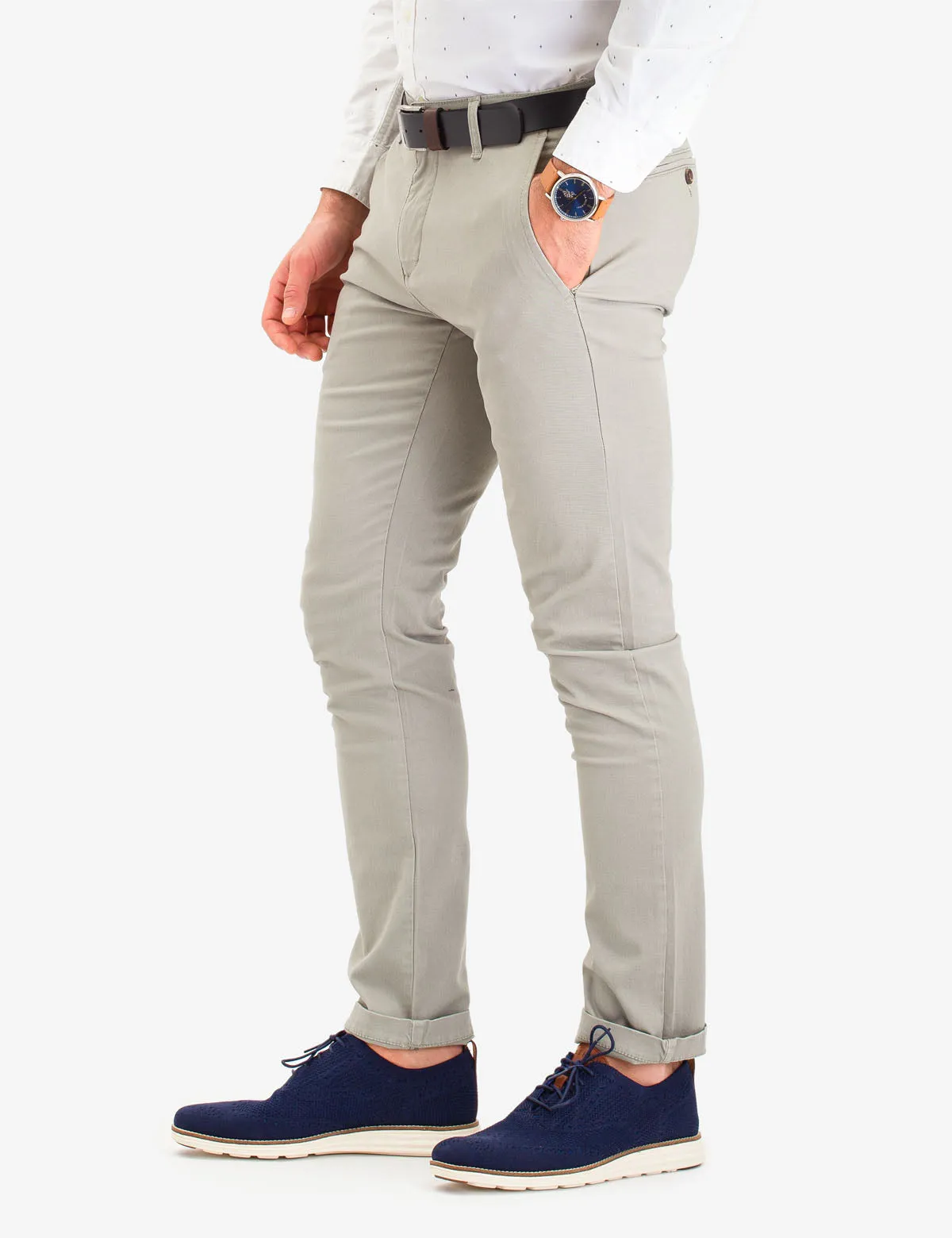 STRETCH SLIM CHINO PANTS