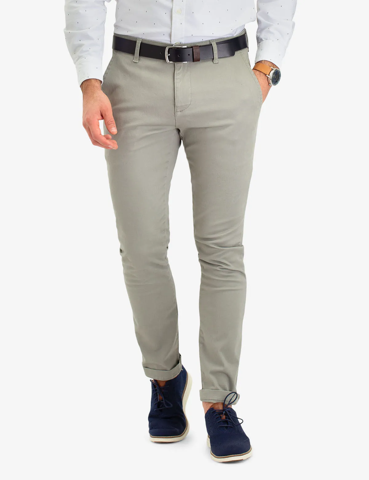 STRETCH SLIM CHINO PANTS