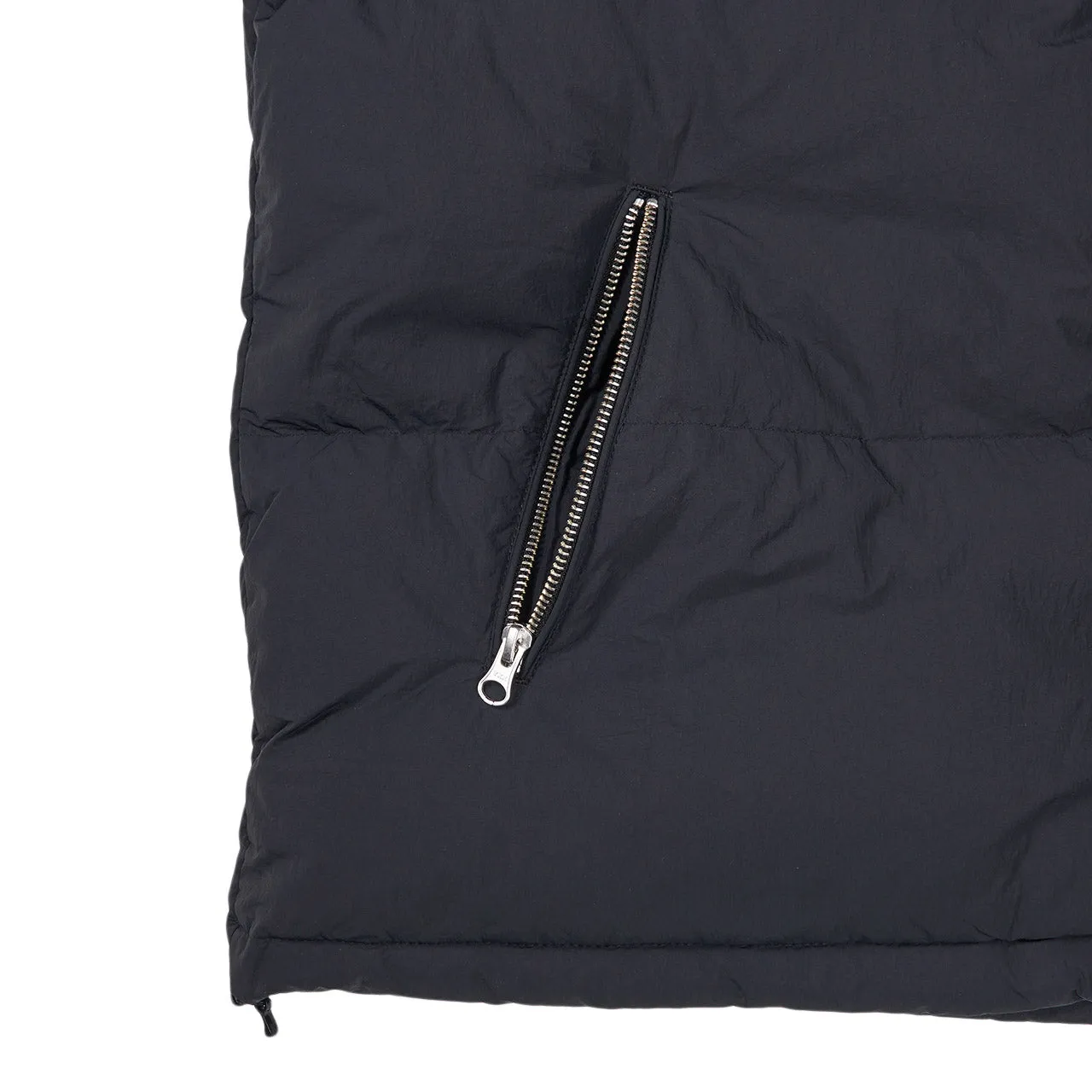 stüssy nylon down puffer (black)