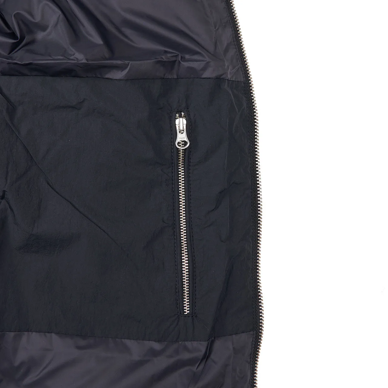 stüssy nylon down puffer (black)