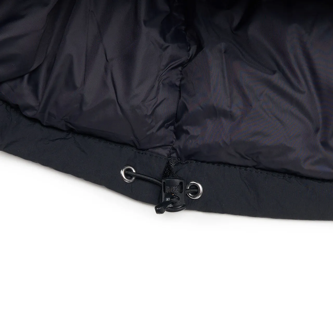 stüssy nylon down puffer (black)