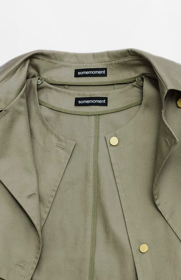 TWO-PIECE KHAKI TRENCH COAT