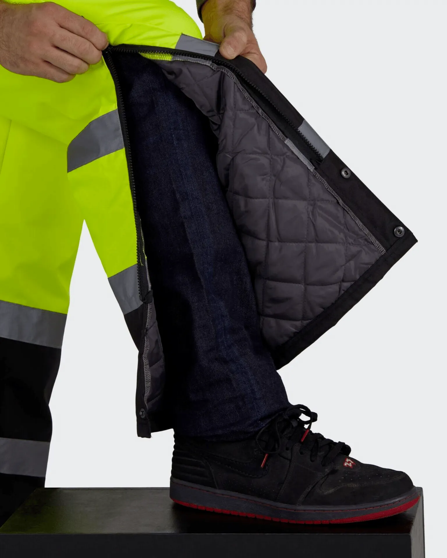 UHV500 HiVis Lined Bib Overalls